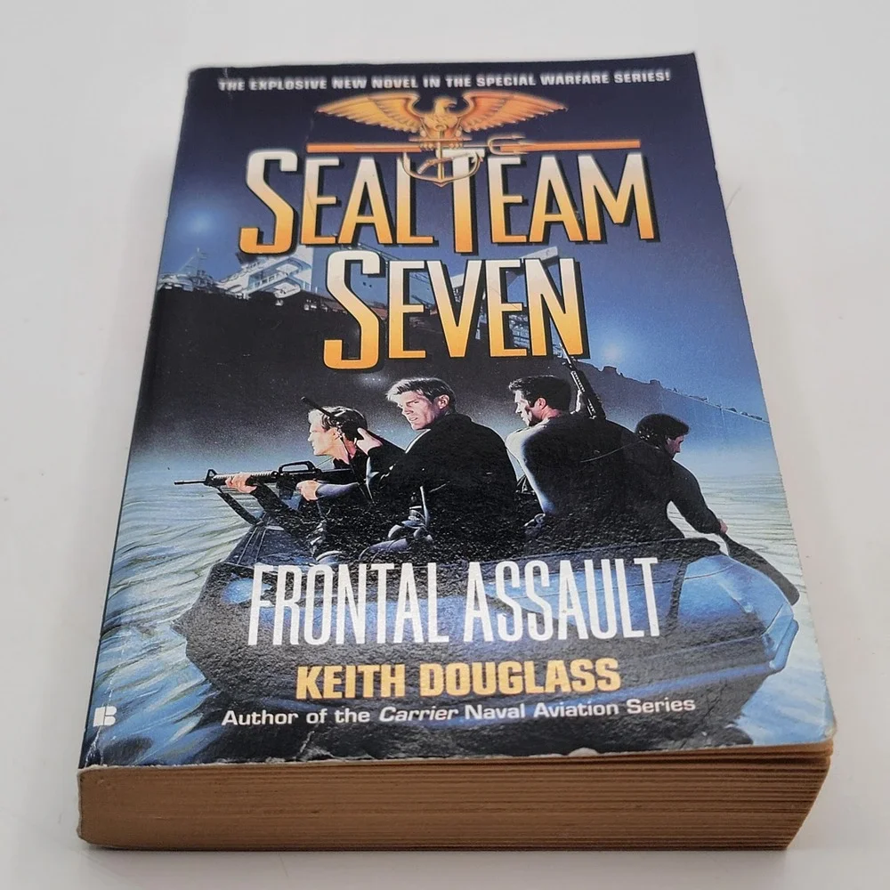 Keith Douglass Seal Team Seven Frontal Assault Paperback 1st Printing Good